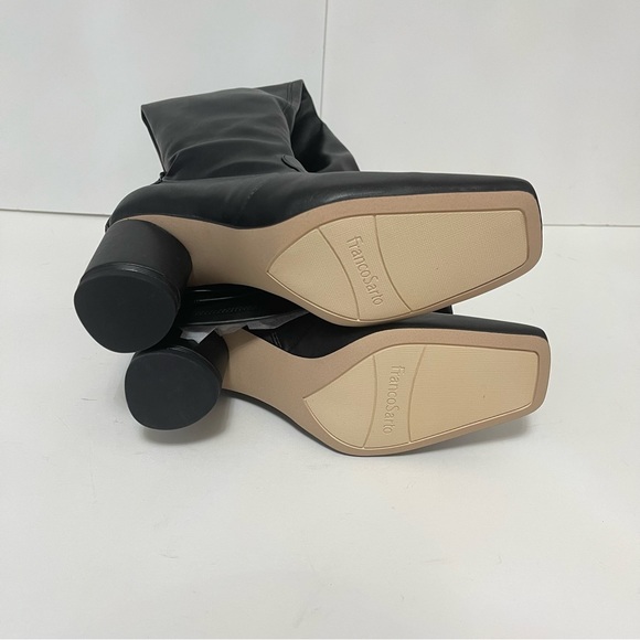 Franco Sarto Black Faux Leather Pisaboot Over The Knee Boots- NIB - Duplicate - Picture 13 of 16